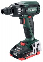 Metabo SSW 18 LTX 400 BL 18V Cordless Impact Wrench with 2 x LiHD 4.0Ah Batteries, Charger and Case £349.95
